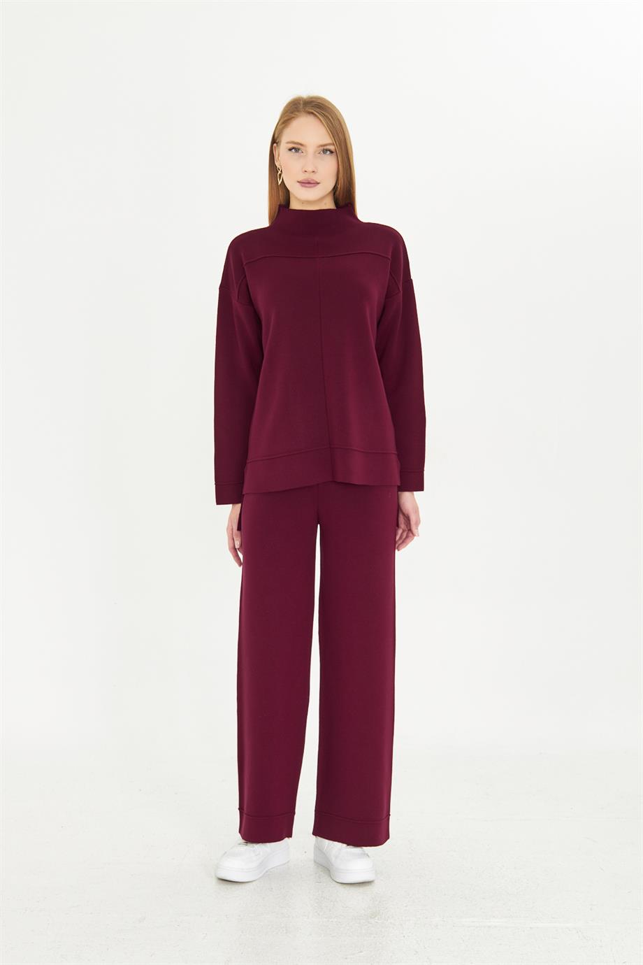 Kadın  Düz Oversize Alt Üst Takım 1308