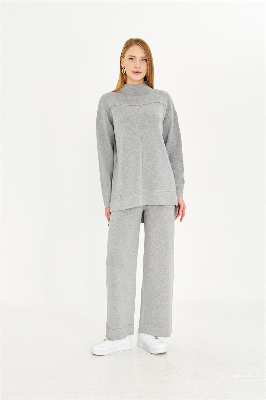 Kadın  Düz Oversize Alt Üst Takım 1308