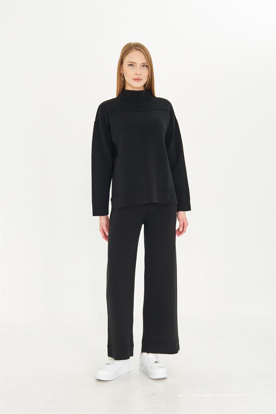 Kadın  Düz Oversize Alt Üst Takım 1308