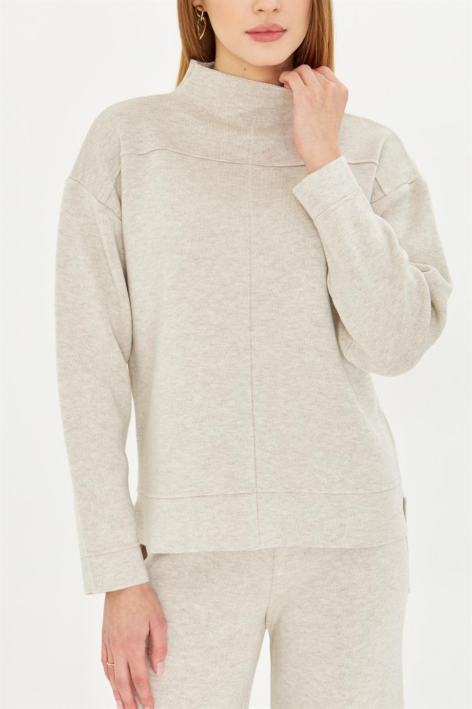 Kadın  Düz Oversize Alt Üst Takım 1308