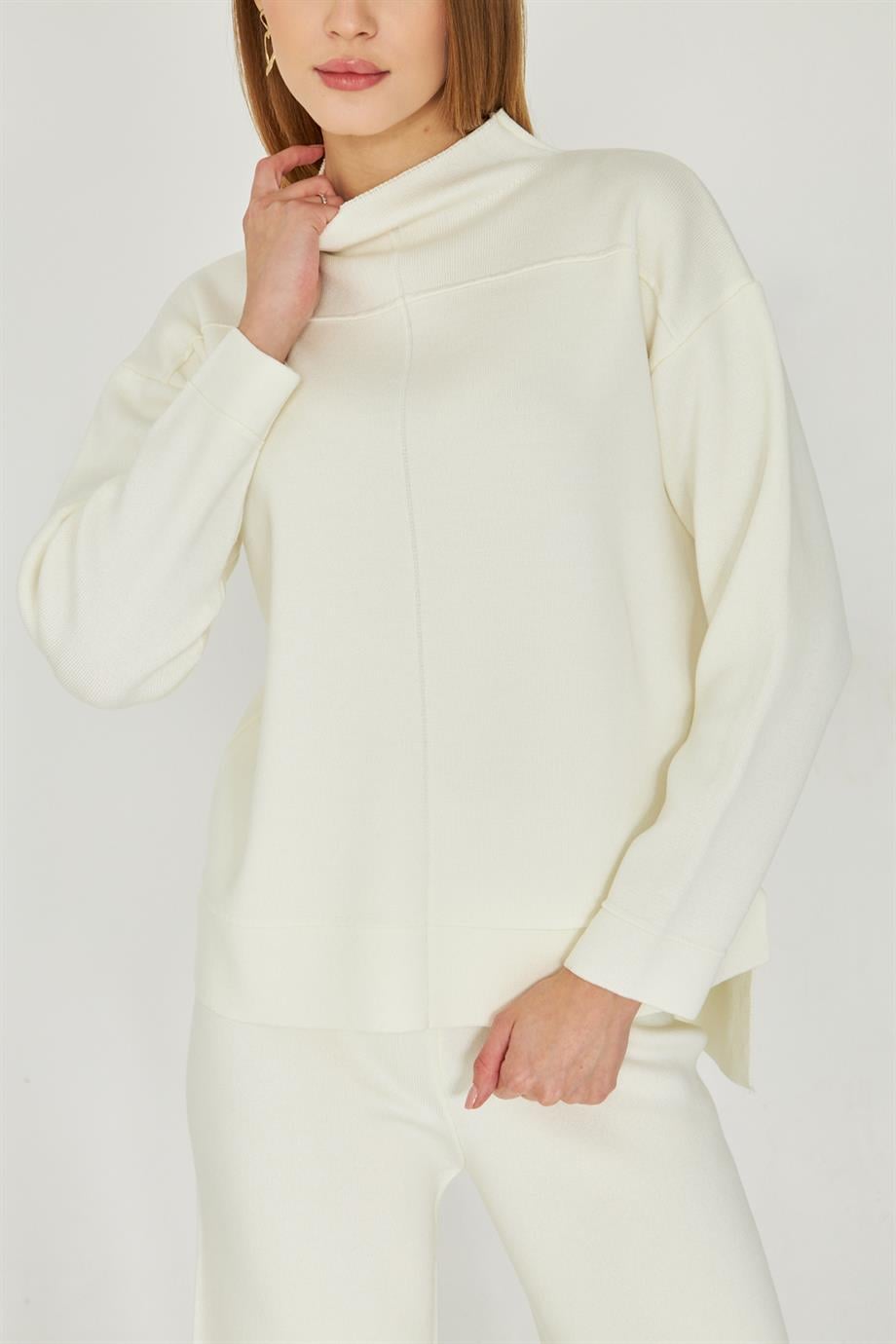 Kadın  Düz Oversize Alt Üst Takım 1308