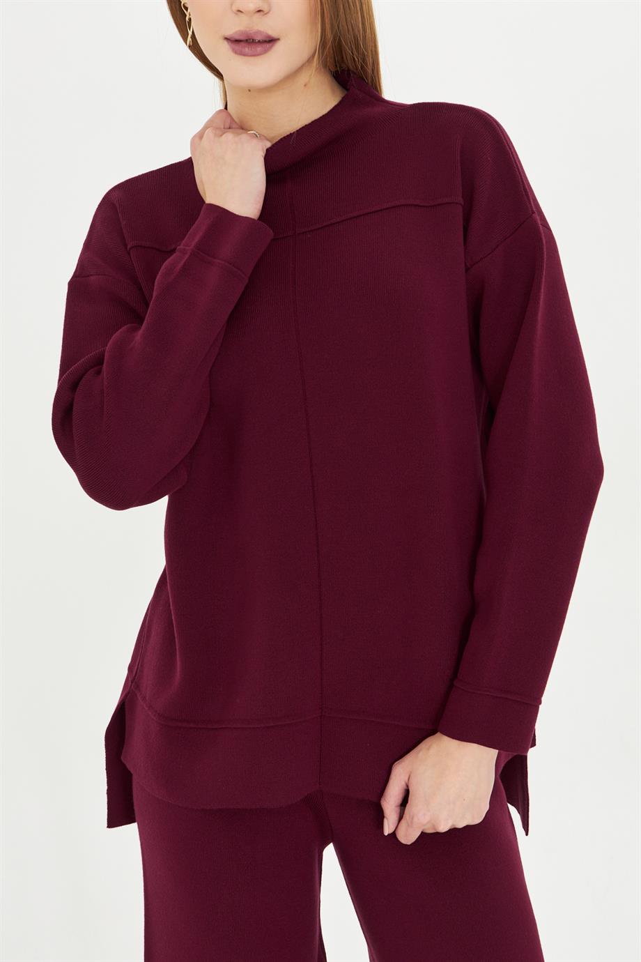 Kadın  Düz Oversize Alt Üst Takım 1308