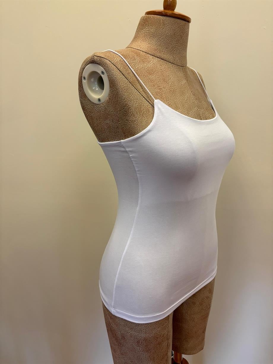Kadın İp Askılı Pamuklu Body Bluz Yazlık 815