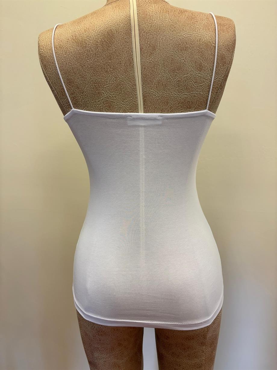 Kadın İp Askılı Pamuklu Body Bluz Yazlık 815