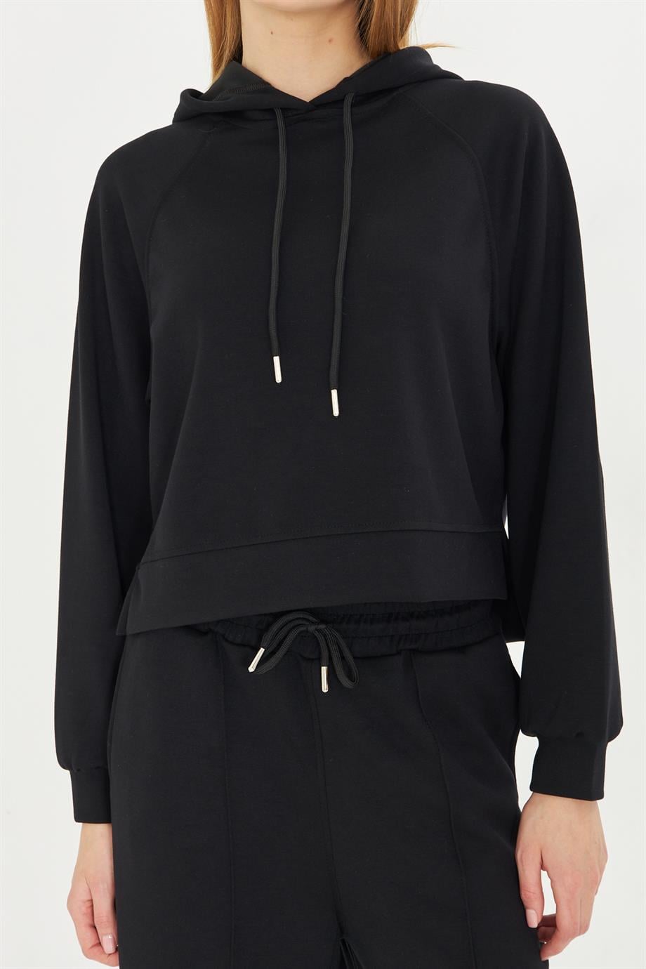 Kadın Modal Kumaş Kapşonlu Eşofman Takımı 5030
