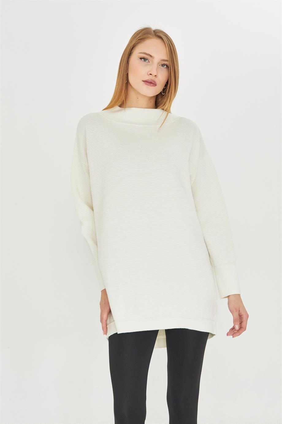 Kadın Oversıze Triko Tunik 1201