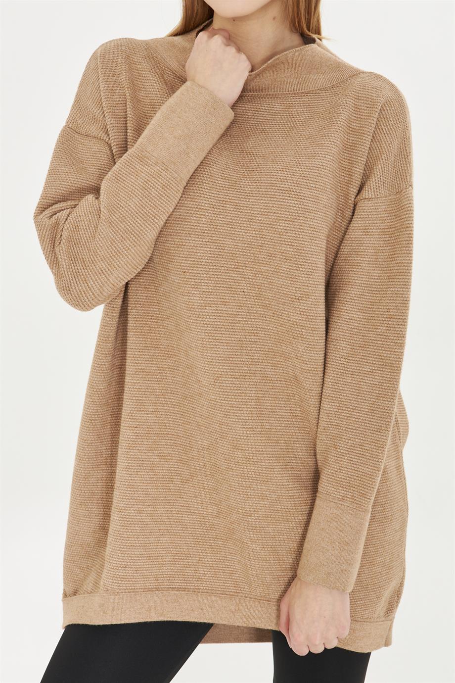 Kadın Oversıze Triko Tunik 1201