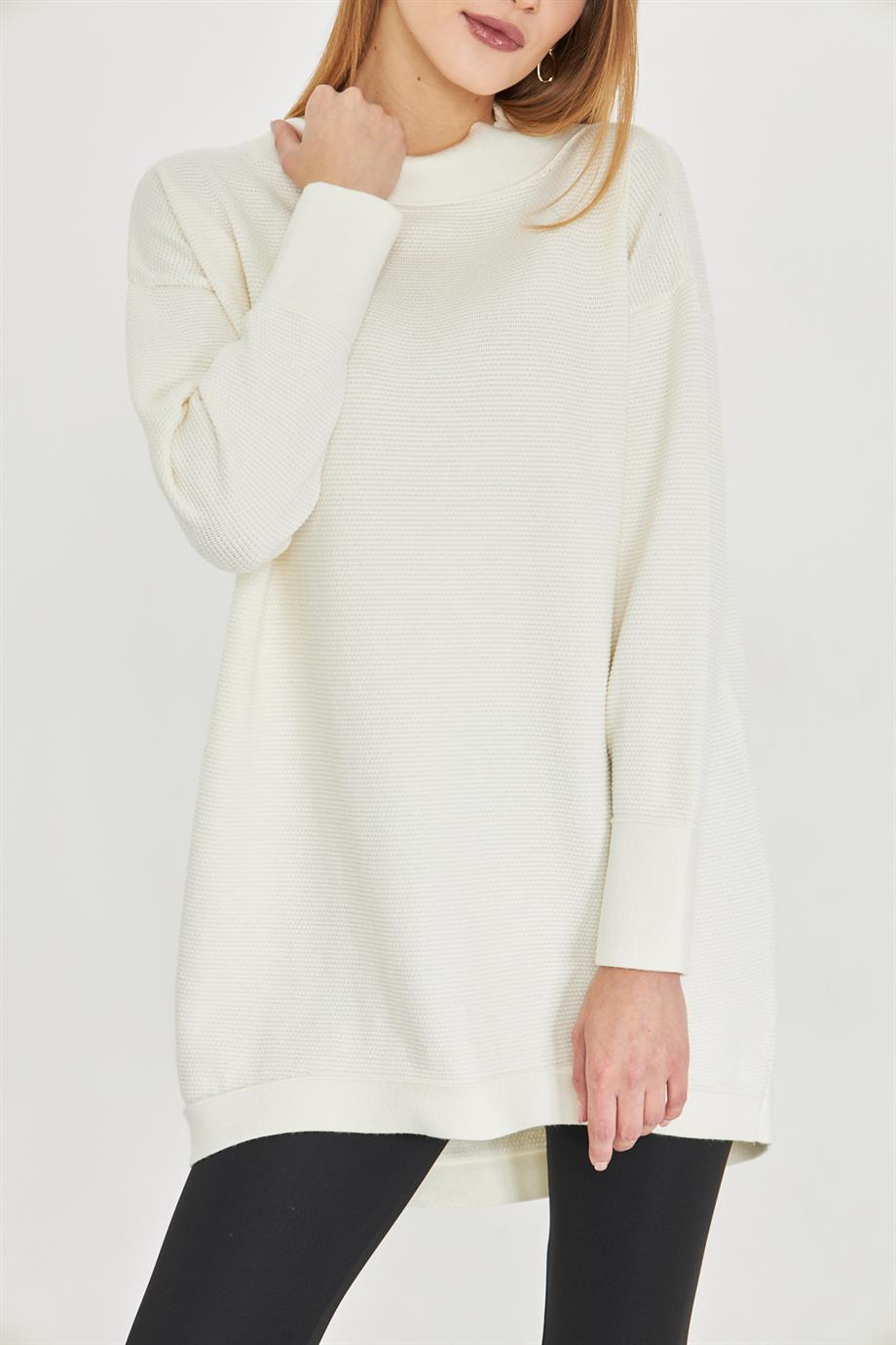 Kadın Oversıze Triko Tunik 1201