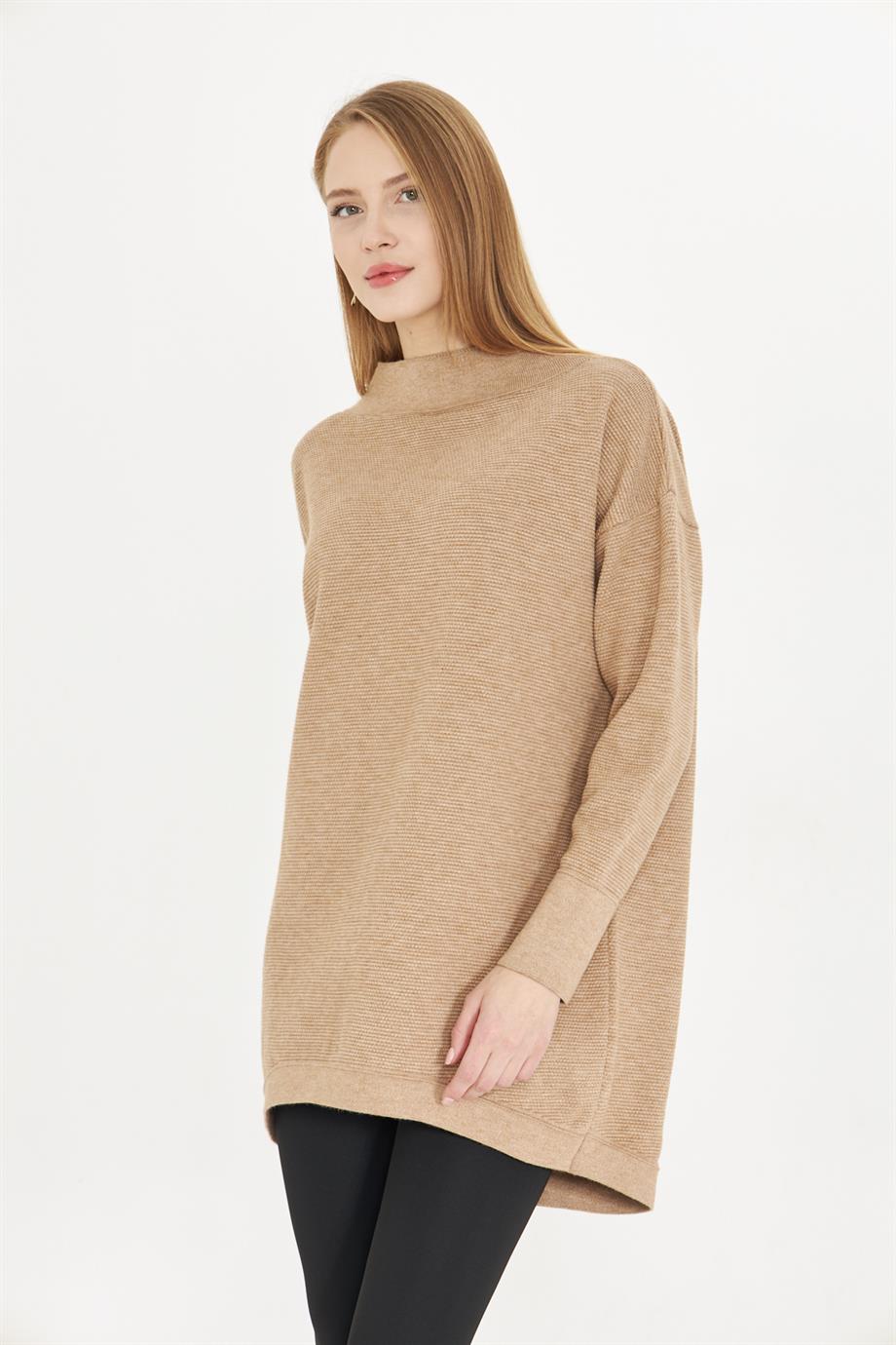 Kadın Oversıze Triko Tunik 1201