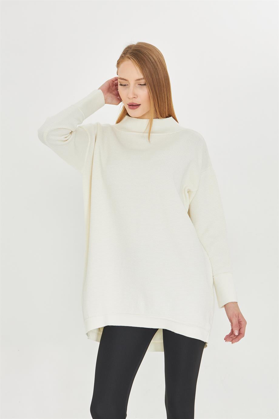 Kadın Oversıze Triko Tunik 1201