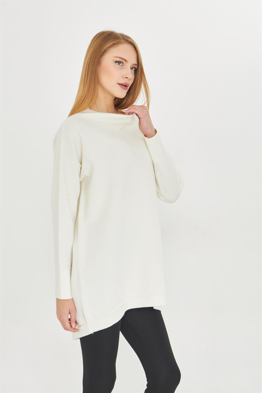 Kadın Oversıze Triko Tunik 1201