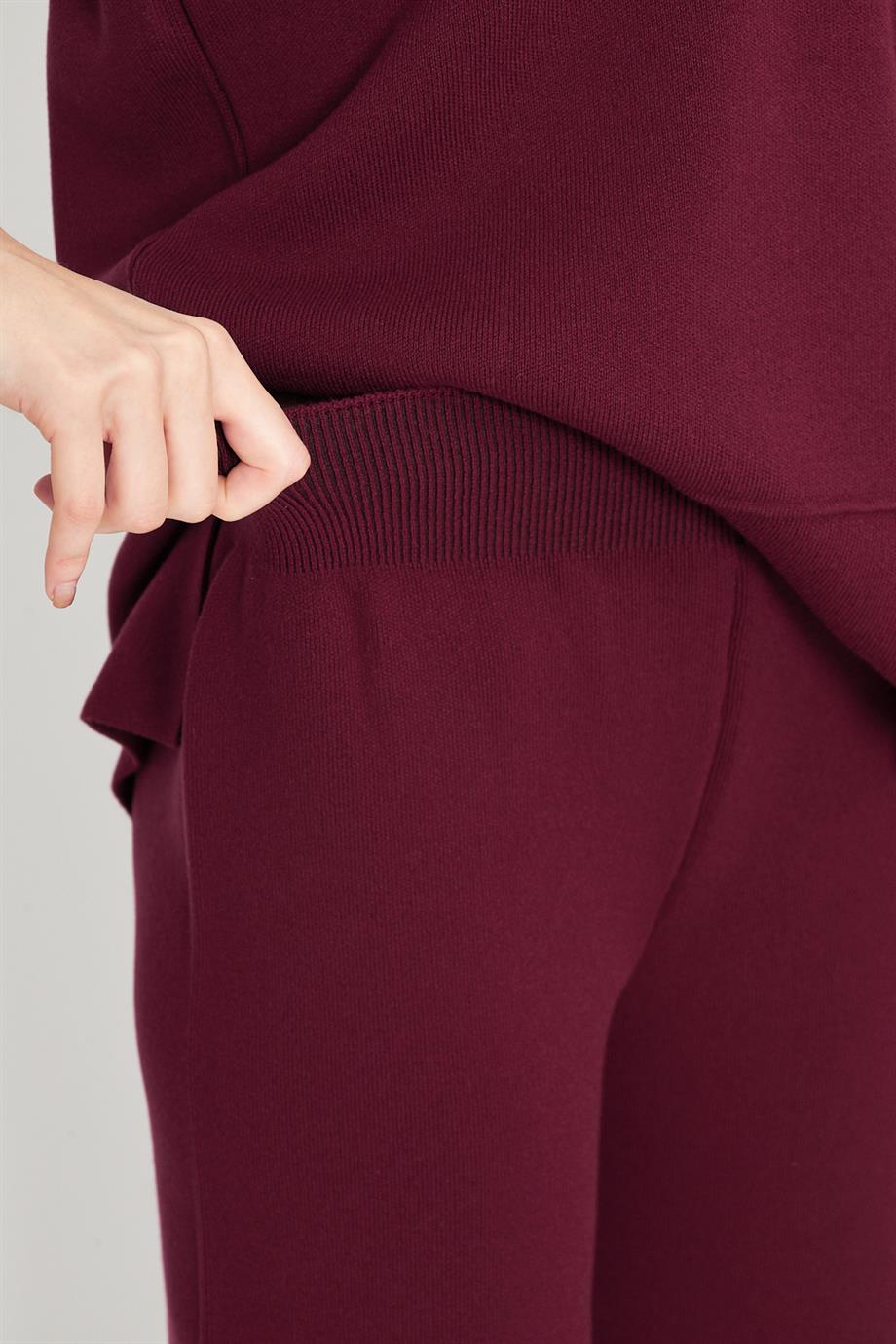 Kadın Polo Yaka Alt Üst Triko Takım 1307