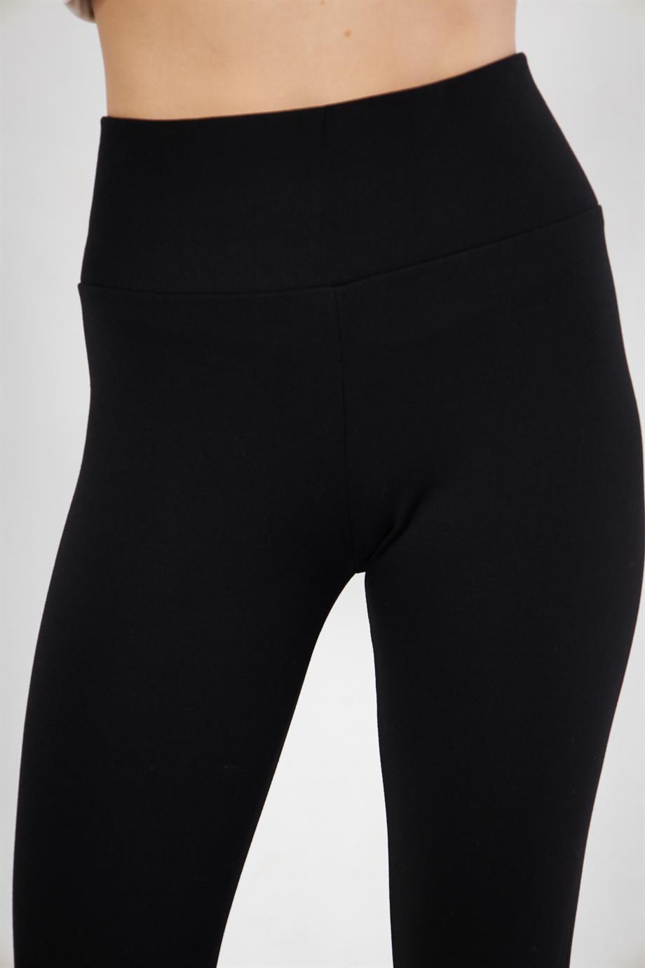 Kalın Kemer Çelik Tayt Toparlayıcı Tayt Dalgıç Kumaş Tayt  8001