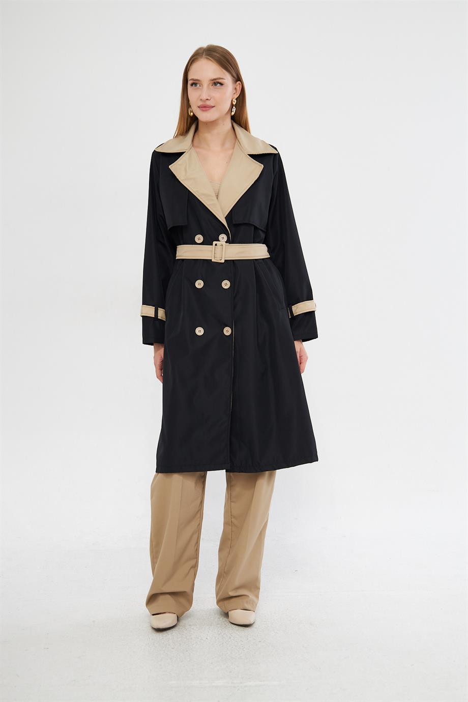 Kemeri Tokalı  Trençkot T1415