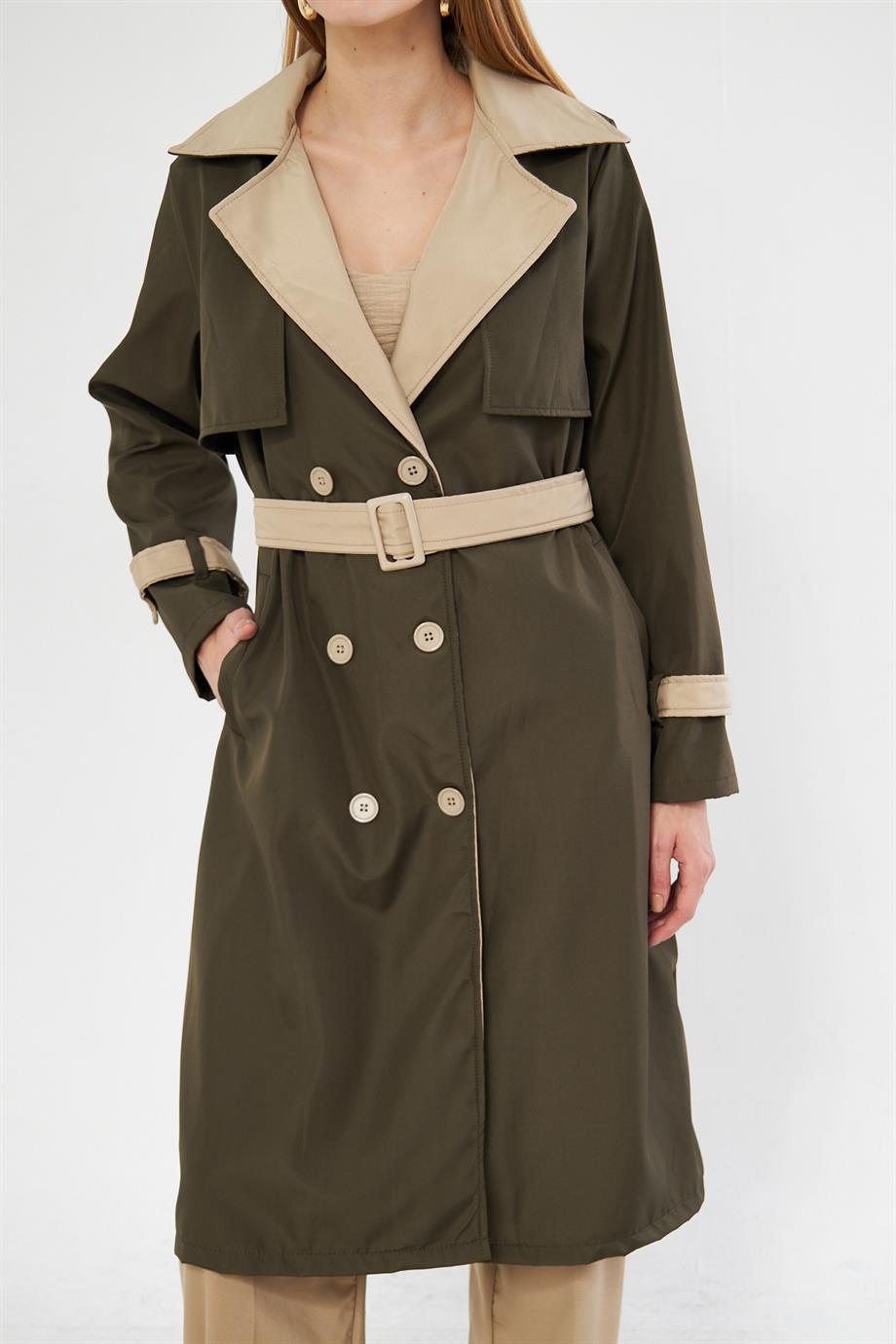 Kemeri Tokalı  Trençkot T1415