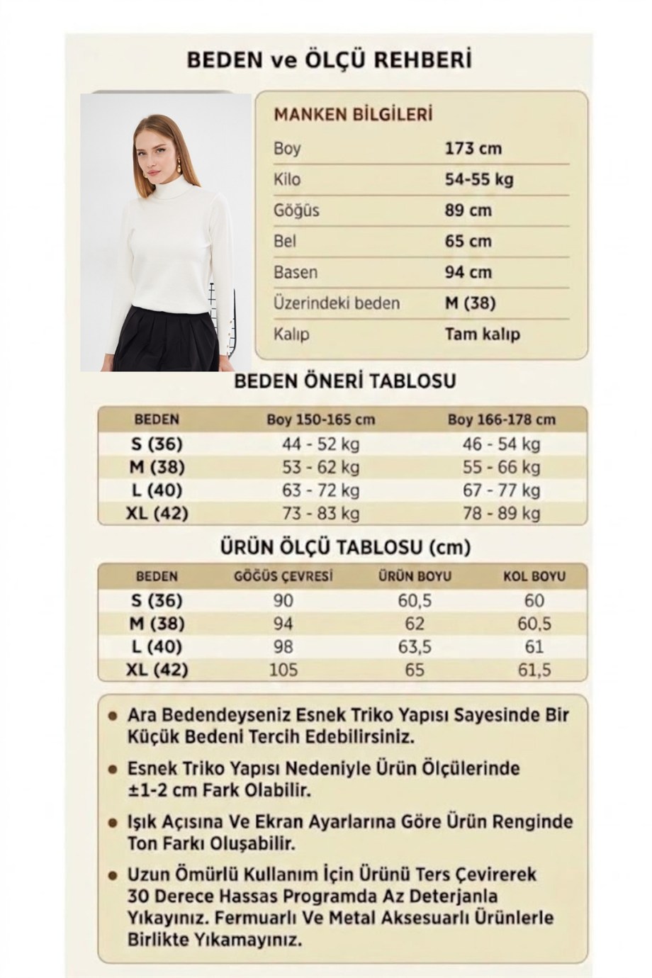 Kolu Çıtçıtlı Balıkçı Yaka Kazak 1050 Ekru