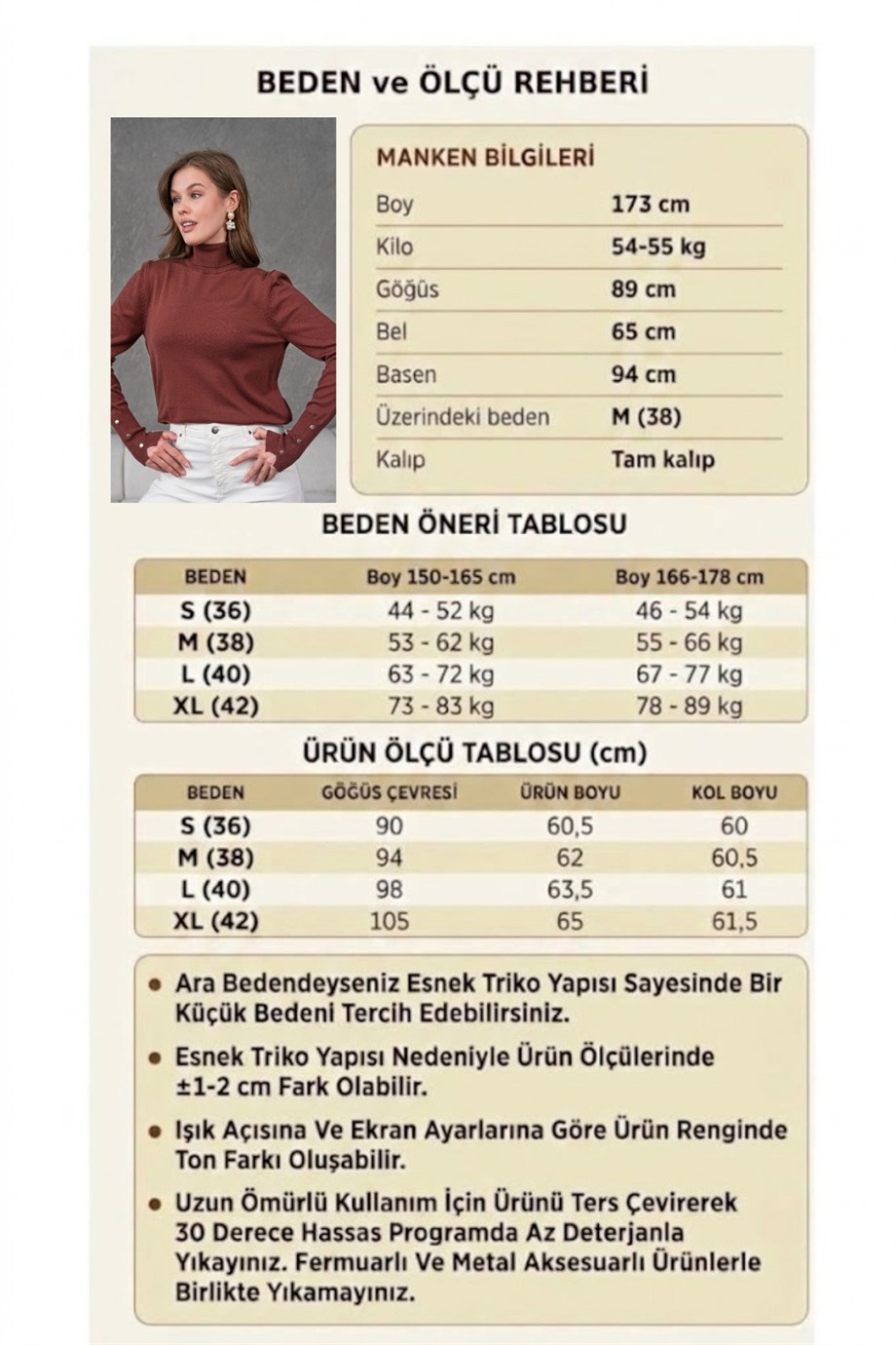 Kolu Çıtçıtlı Balıkçı Yaka Kazak 1050 KAHVE