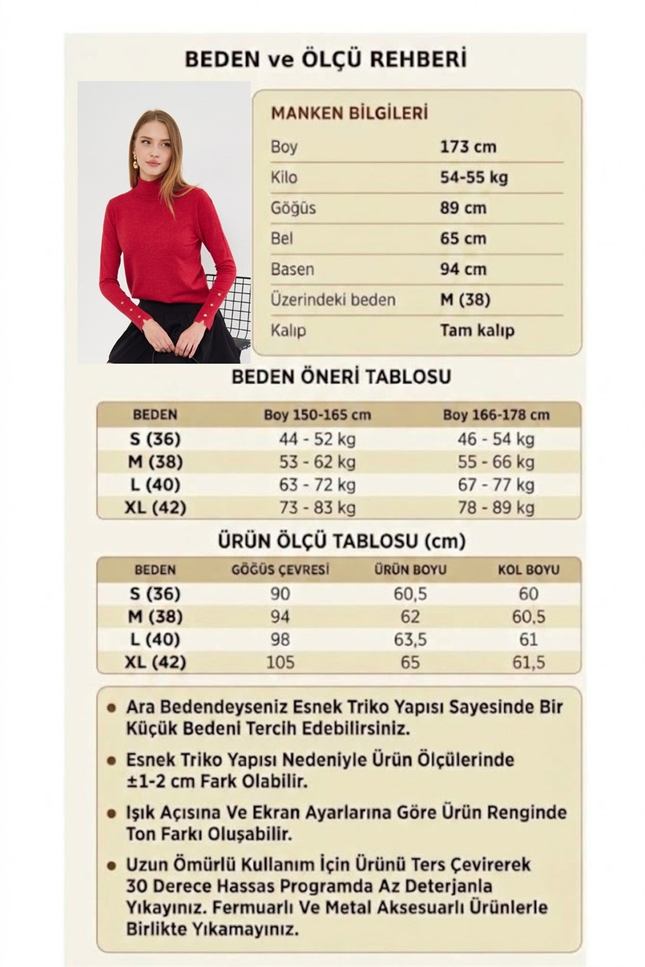 Kolu Çıtçıtlı Balıkçı Yaka Kazak 1050 Kırmızı