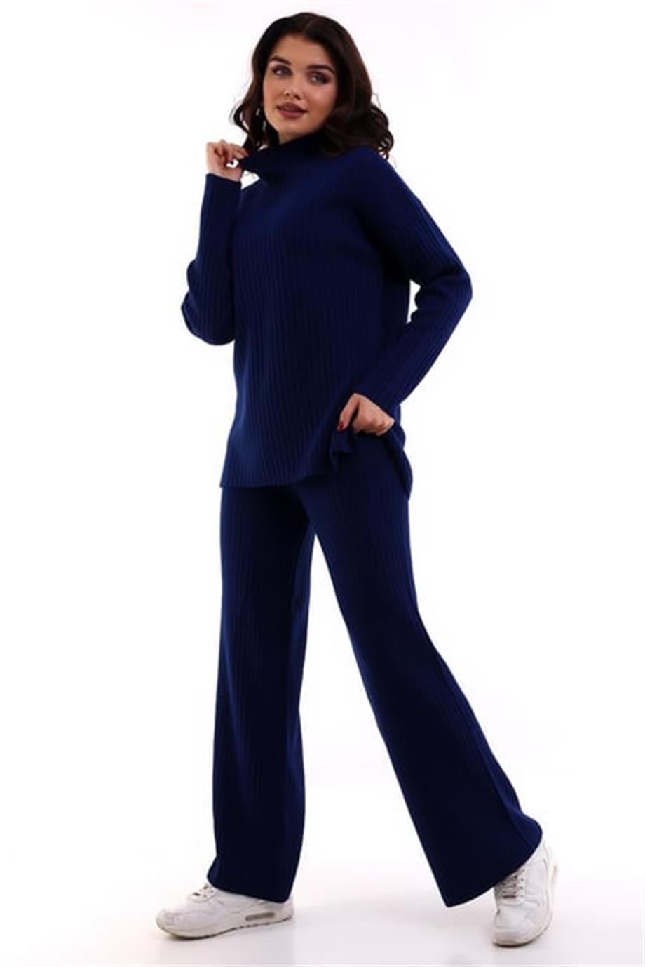 Oversize Fitilli Alt Üst Triko Takım 6308