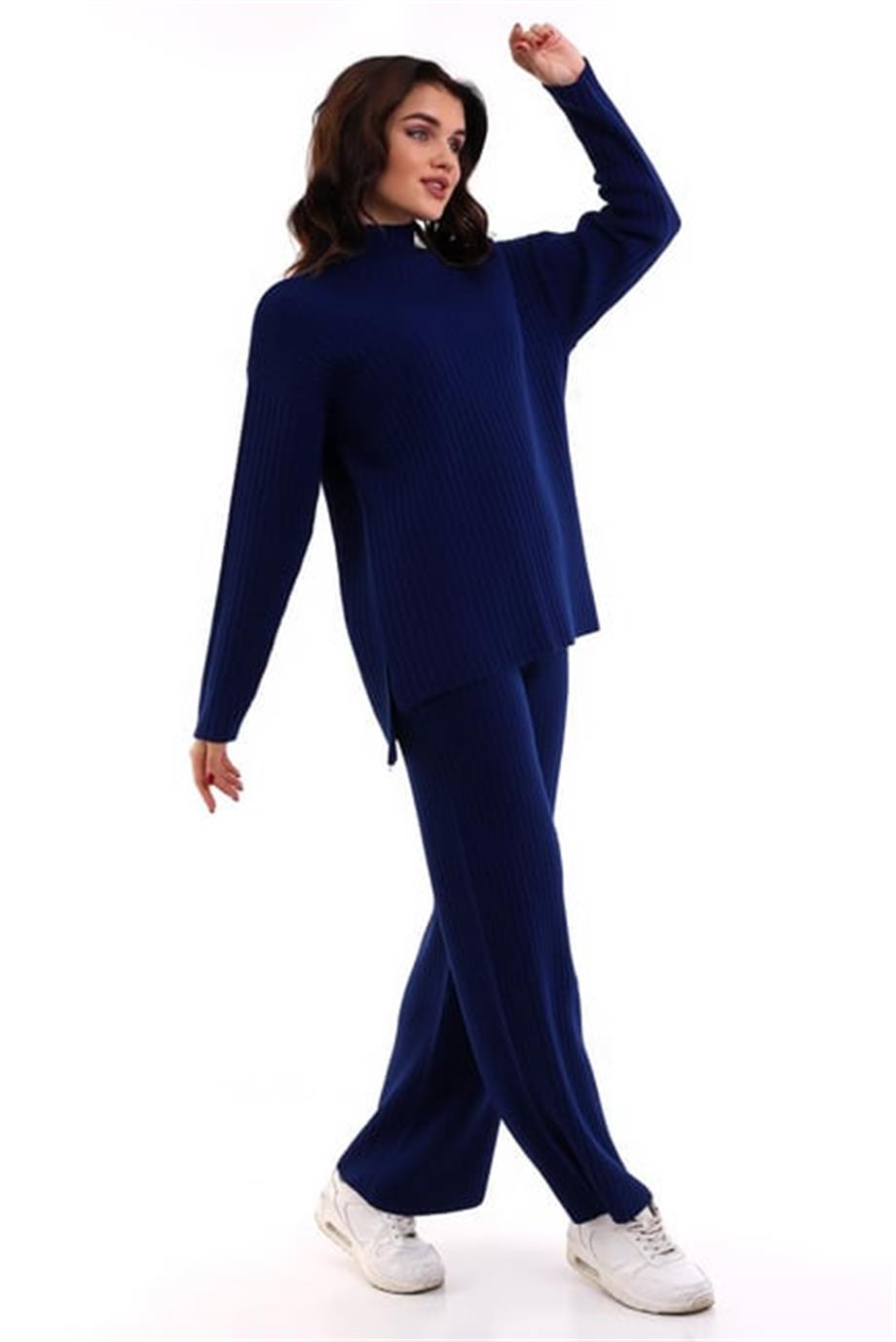 Oversize Fitilli Alt Üst Triko Takım 6308