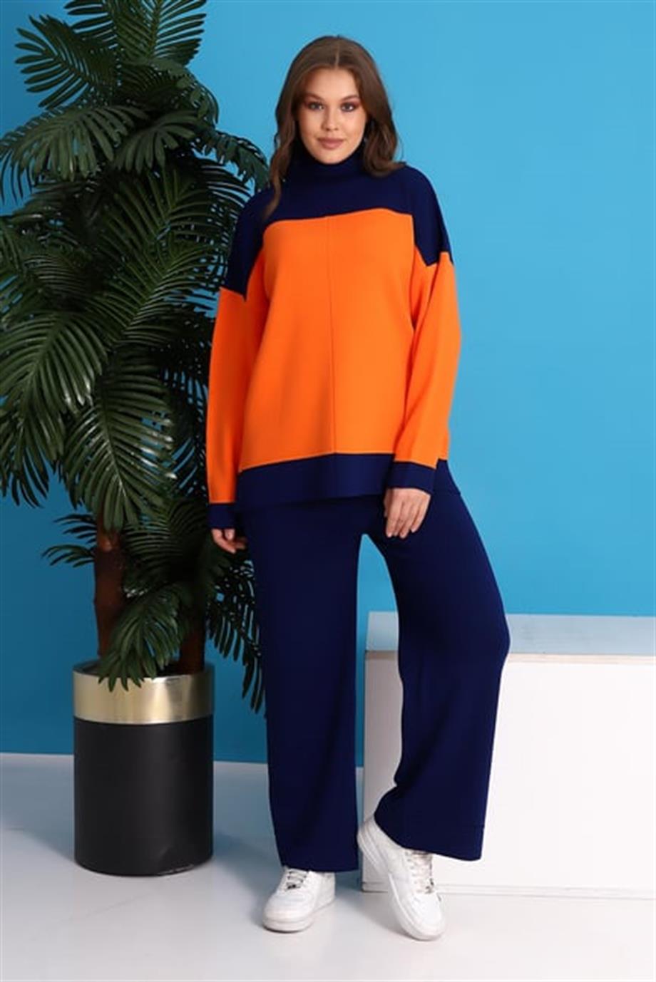 Oversize Triko Alt Üst Eşofman Takımı 1309