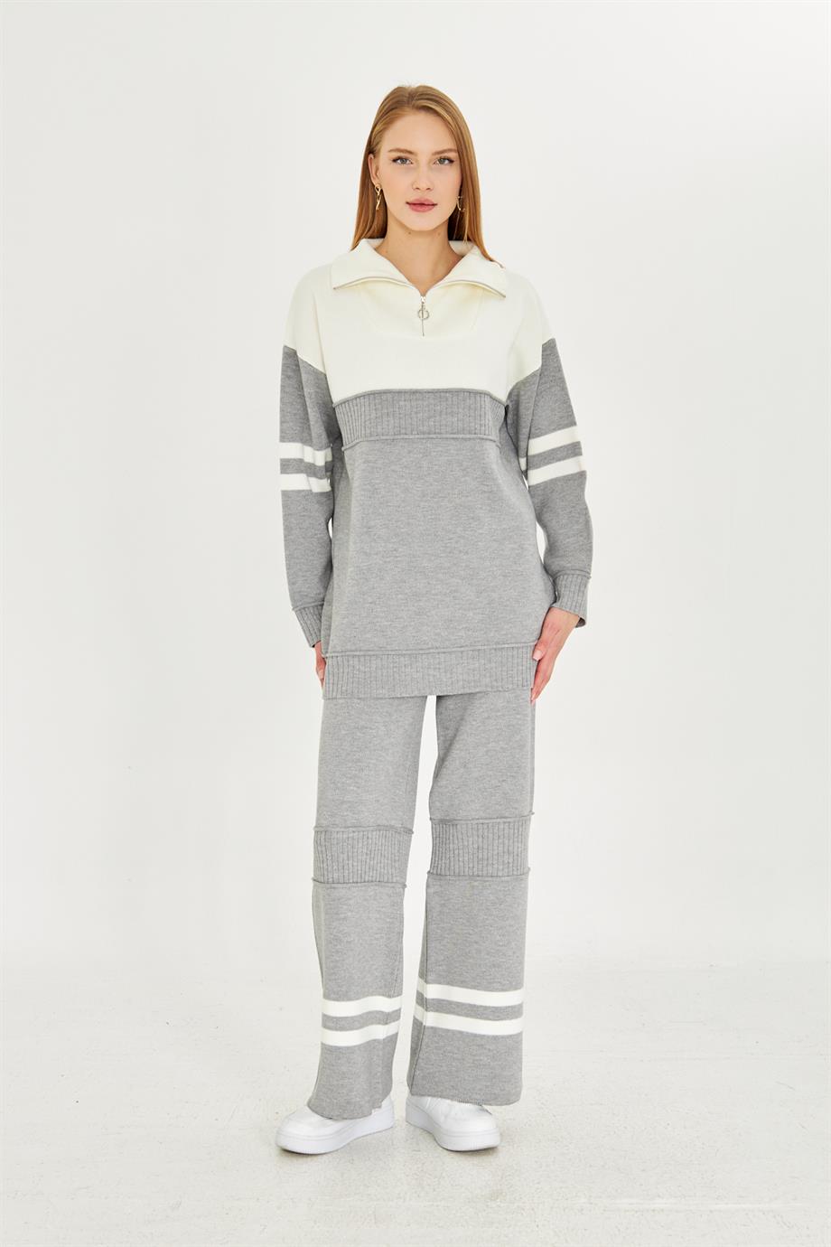 Oversize Triko Alt Üst Eşofman Takımı 1230