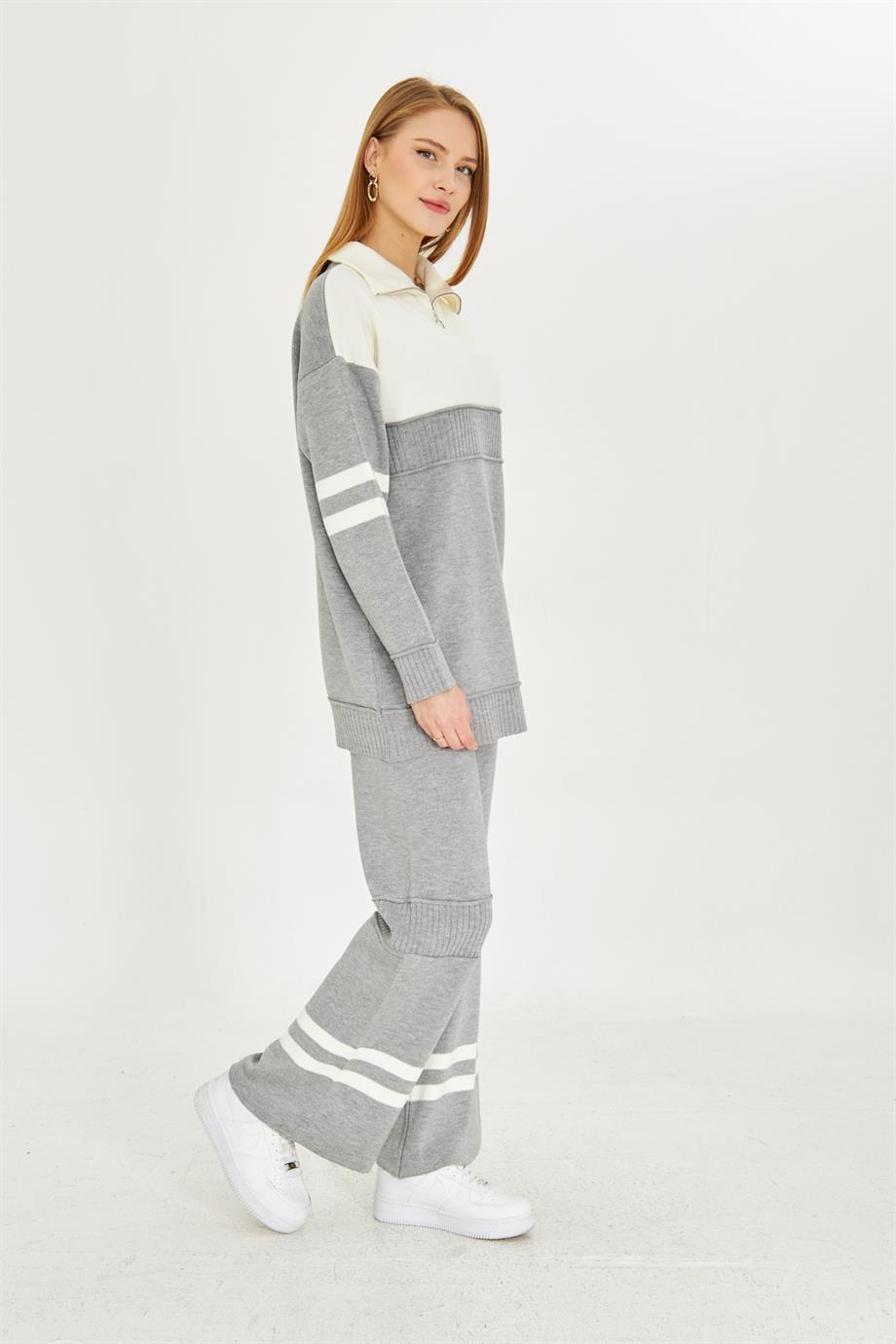 Oversize Triko Alt Üst Eşofman Takımı 1230