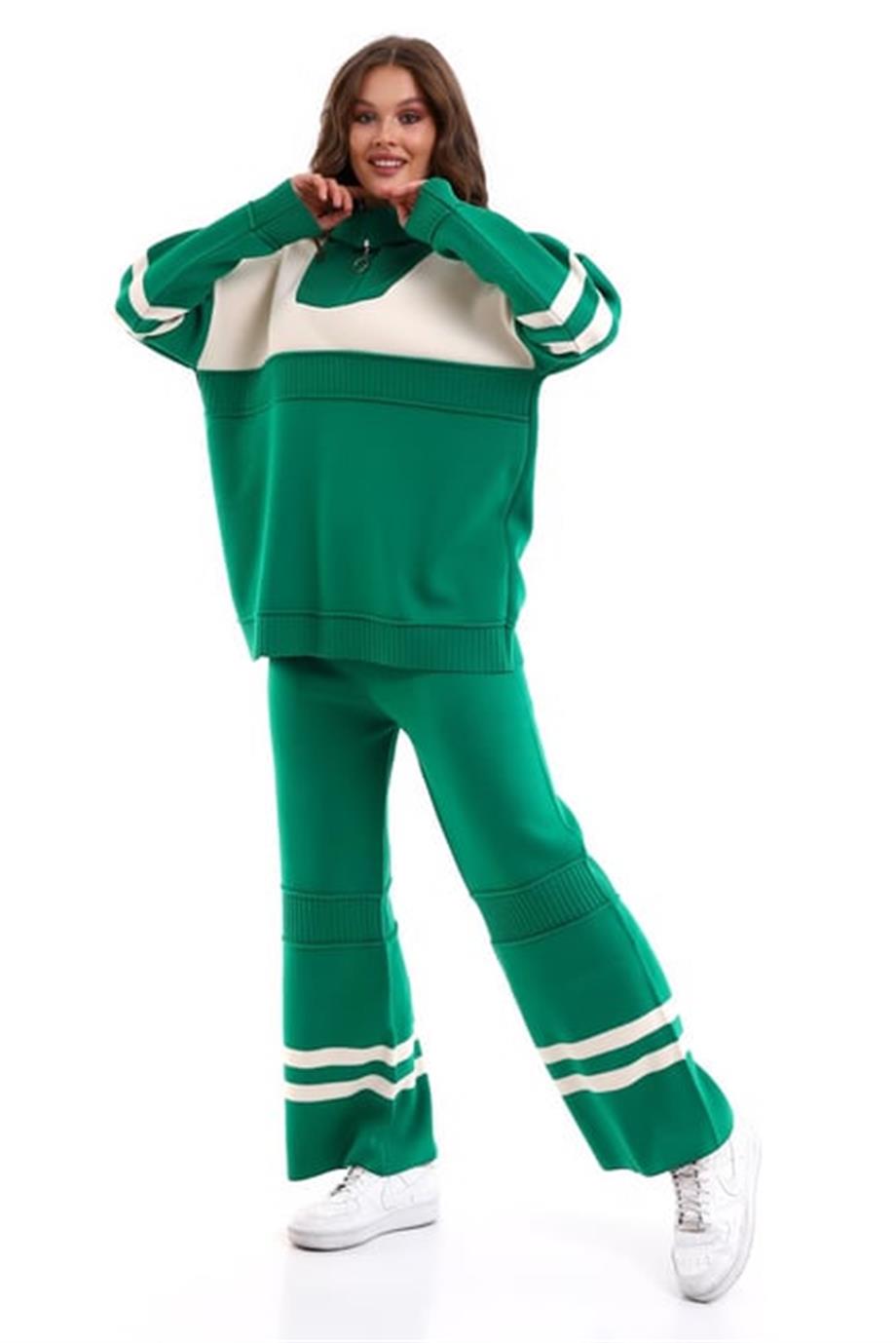 Oversize Triko Alt Üst Eşofman Takımı 1230