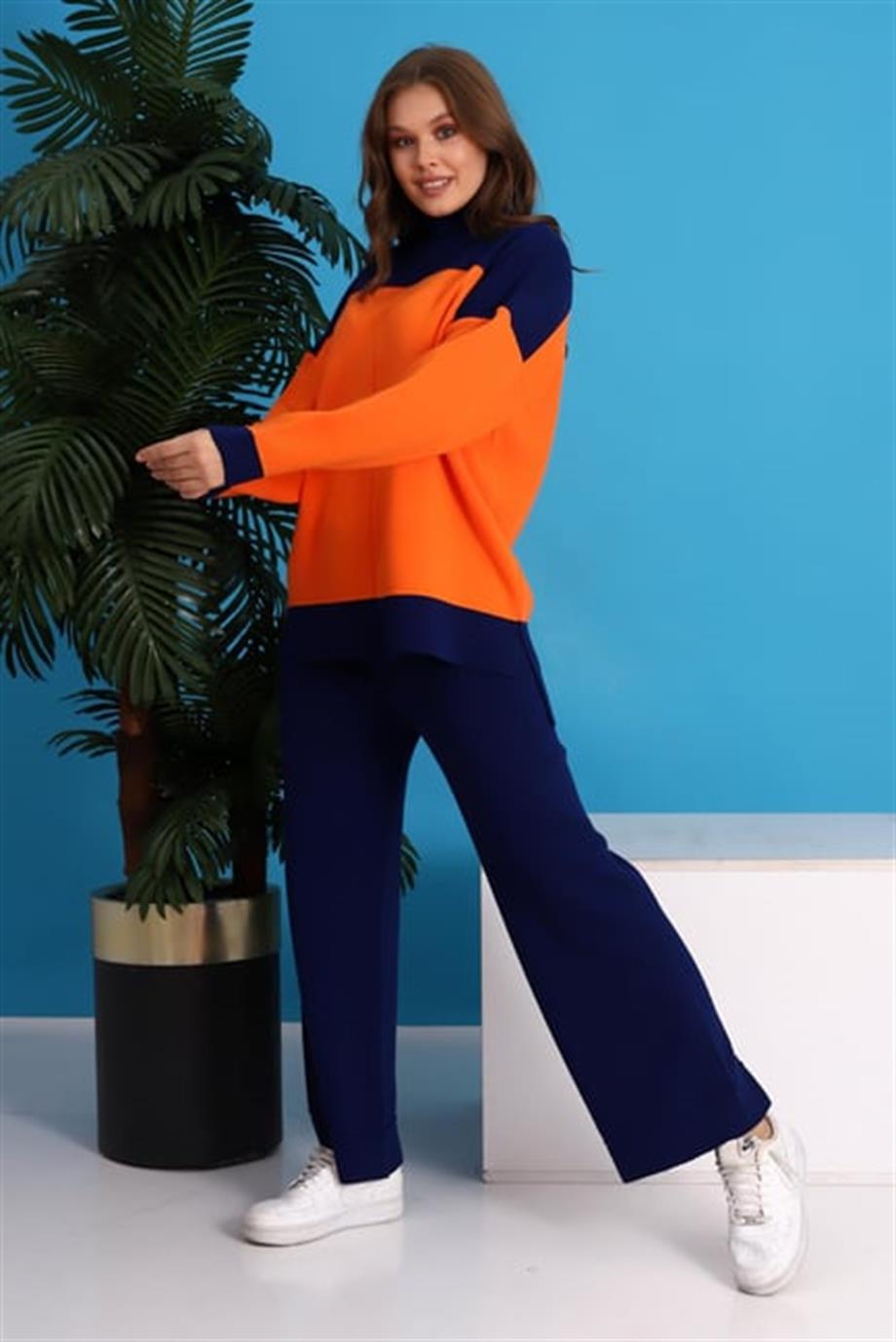 Oversize Triko Alt Üst Eşofman Takımı 1309