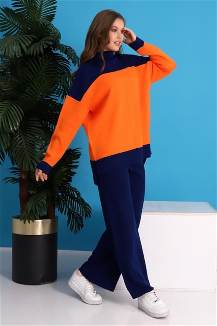 Oversize Triko Alt Üst Eşofman Takımı 1309