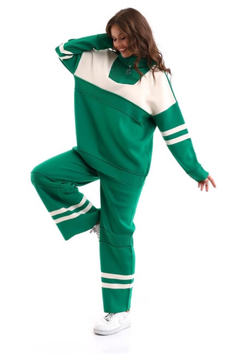 Oversize Triko Alt Üst Eşofman Takımı 1230