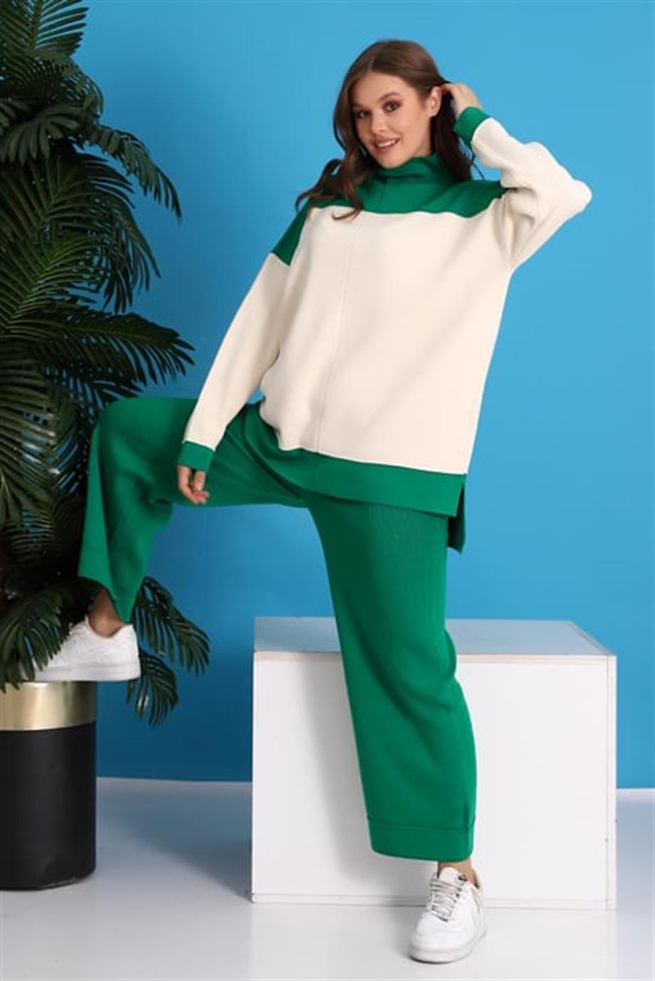 Oversize Triko Alt Üst Eşofman Takımı 1309