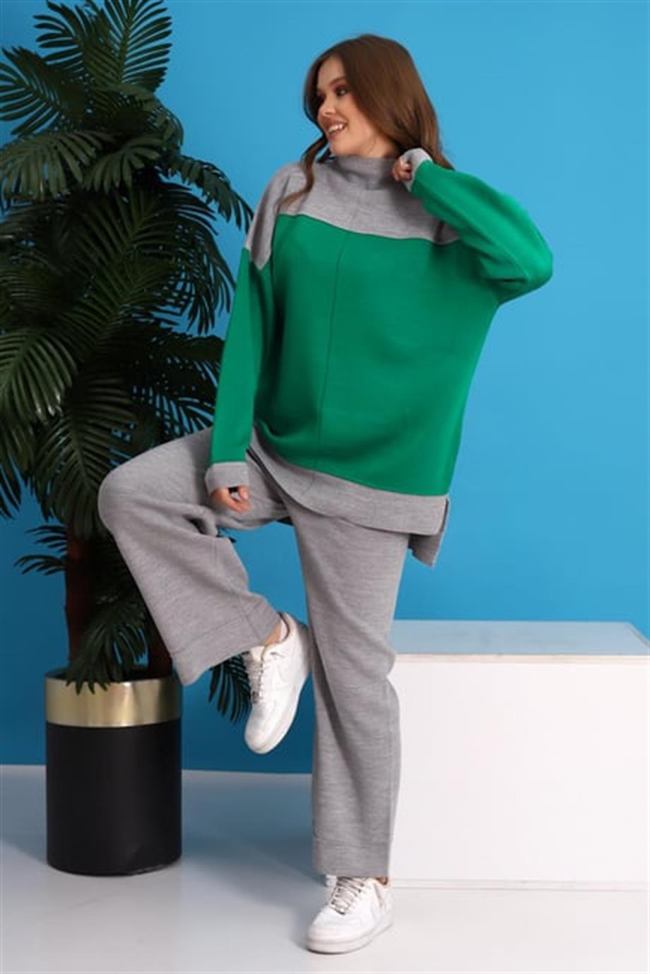 Oversize Triko Alt Üst Eşofman Takımı 1309