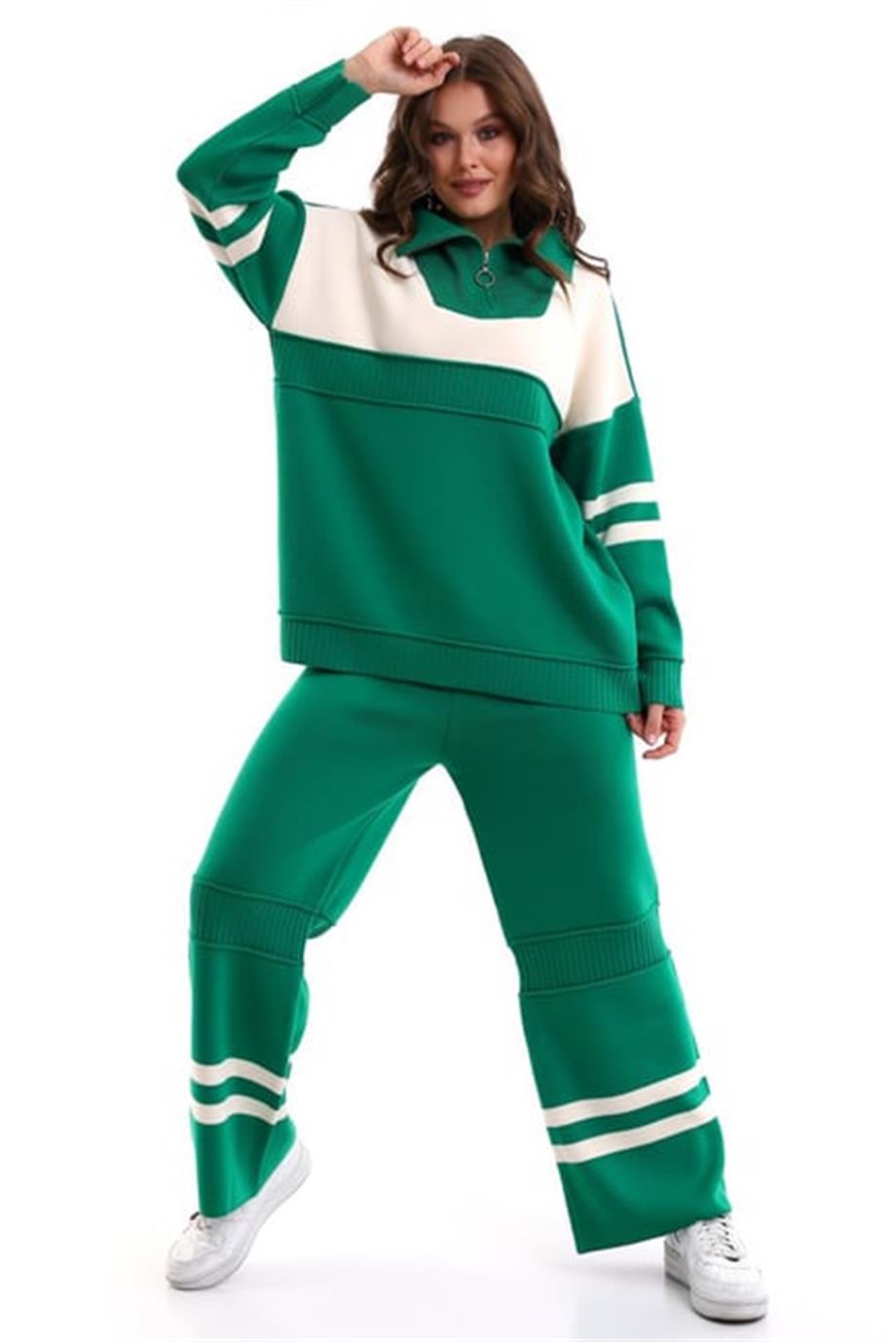 Oversize Triko Alt Üst Eşofman Takımı 1230