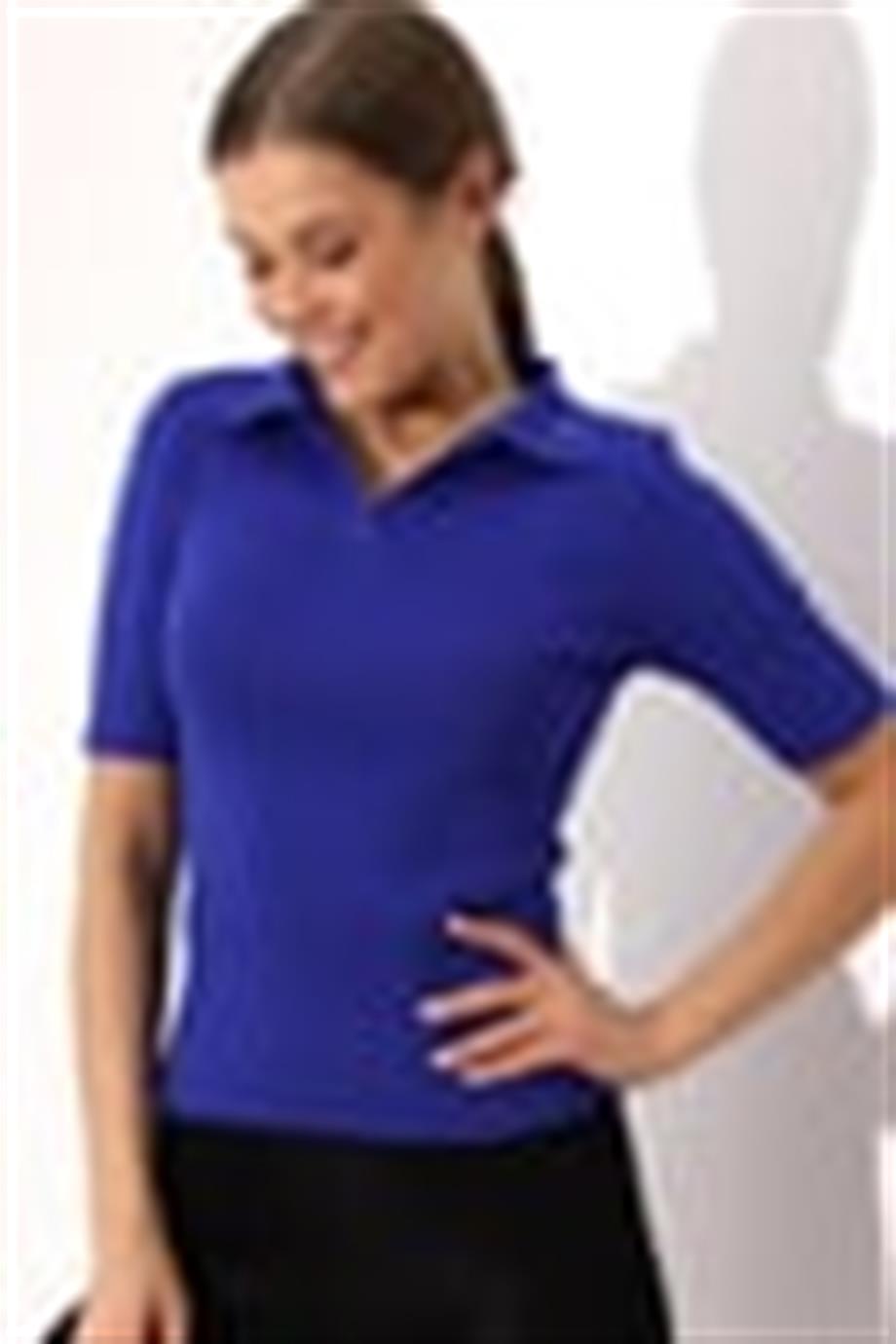 Polo Yaka Triko Bluz  6335