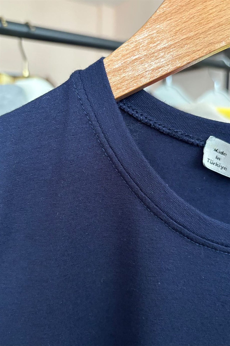 Sıfır Kol Bisiklet Yaka Badi Viskon Likralı Body 109 Lacivert