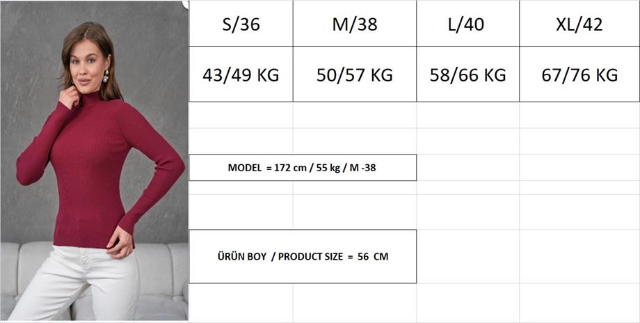 Yarım Balıkçı Fitilli Badi Kazak 1246