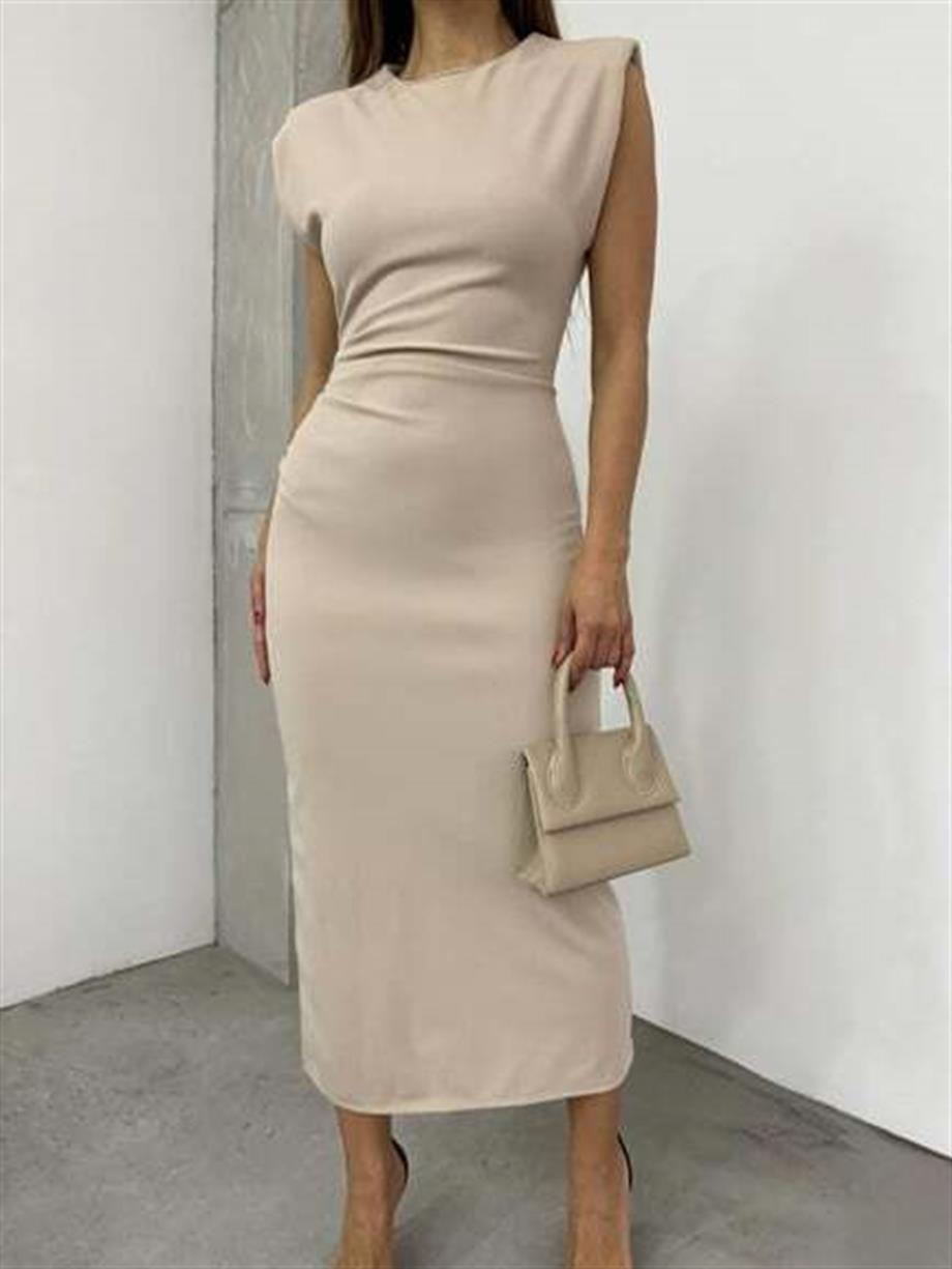 Yarım Balıkçı Yaka Elbise 12196