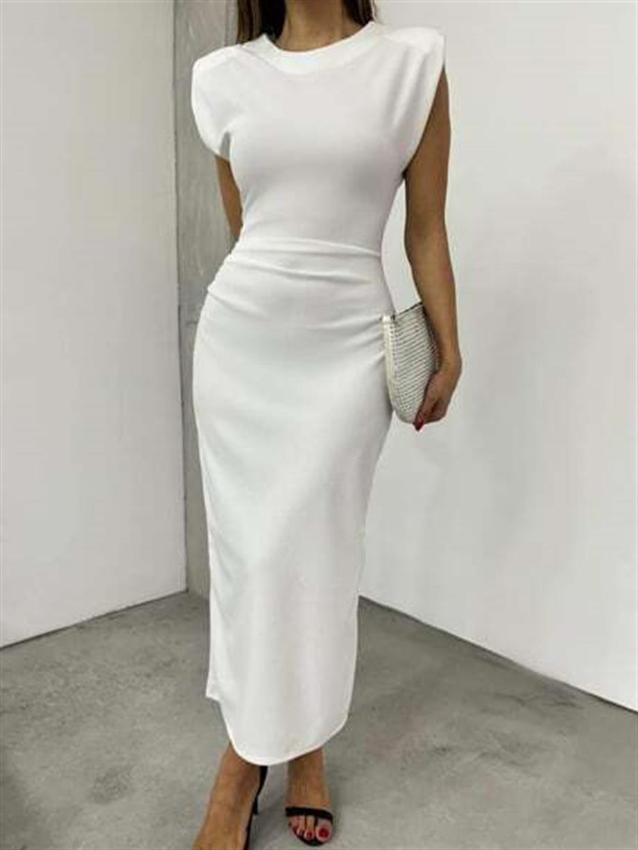 Yarım Balıkçı Yaka Elbise 12196