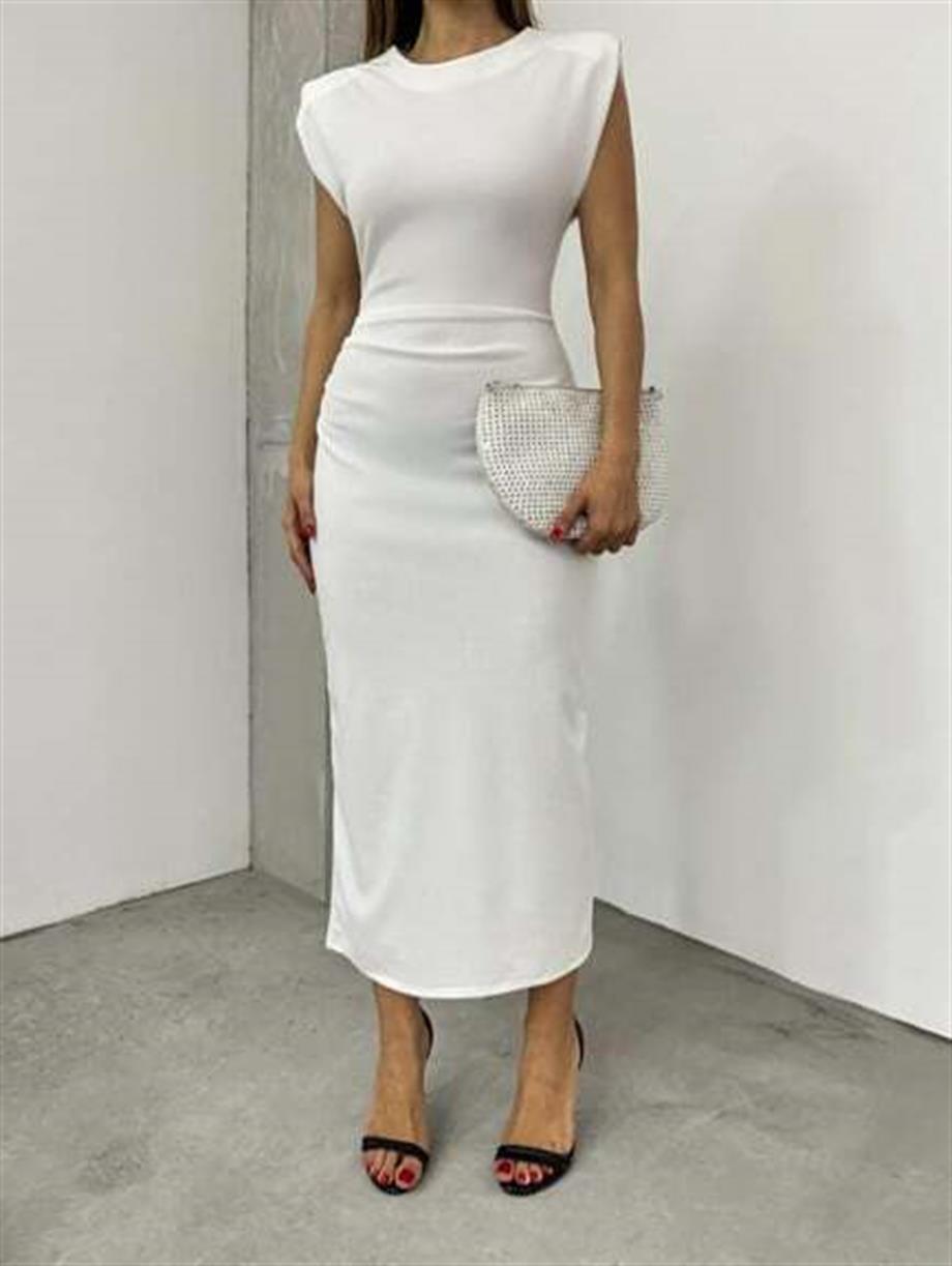 Yarım Balıkçı Yaka Elbise 12196