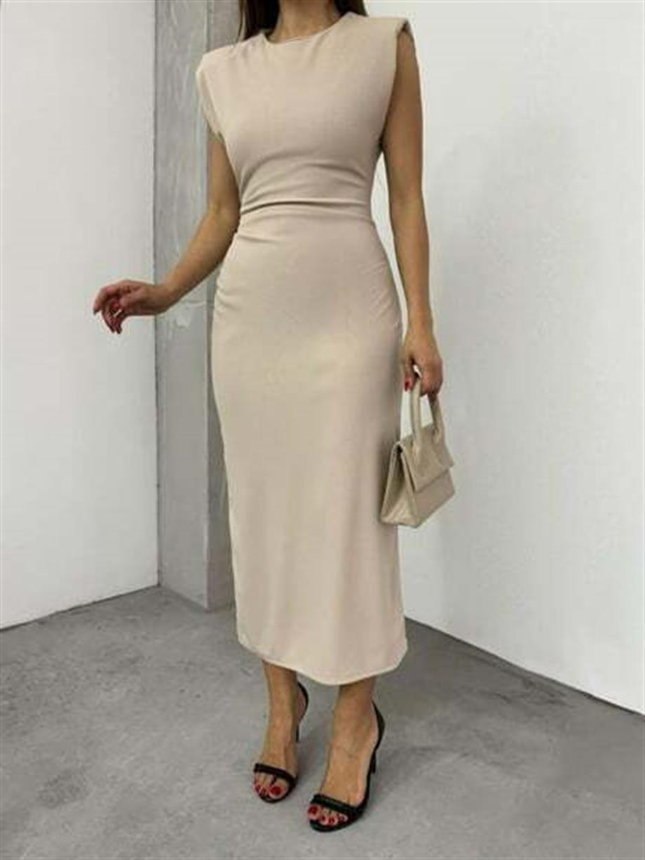 Yarım Balıkçı Yaka Elbise 12196