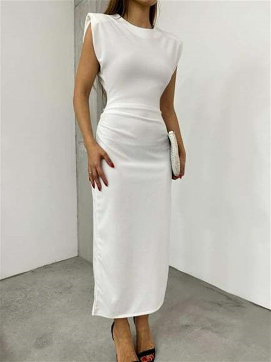 Yarım Balıkçı Yaka Elbise 12196