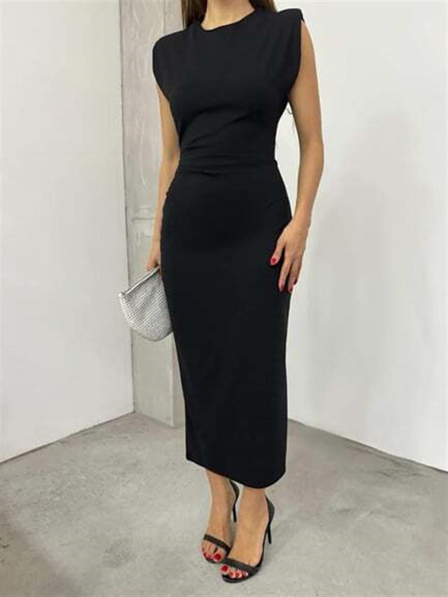 Yarım Balıkçı Yaka Elbise 12196