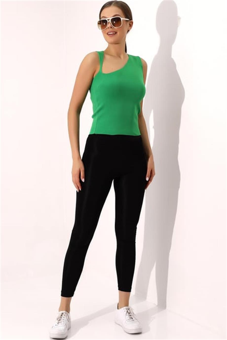 Yarım V Triko Atlet Bluz 1512