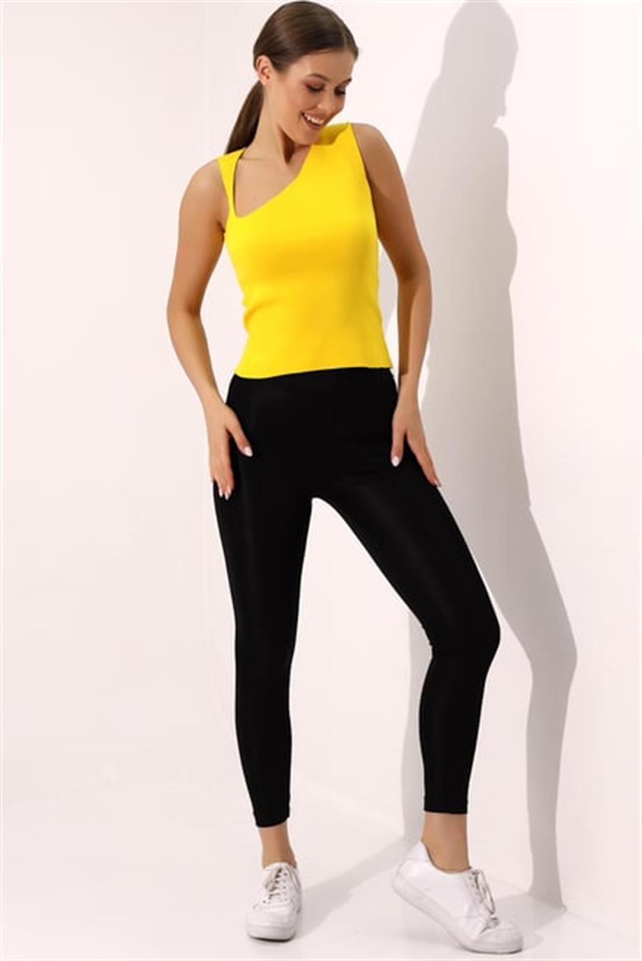 Yarım V Triko Atlet Bluz 1512