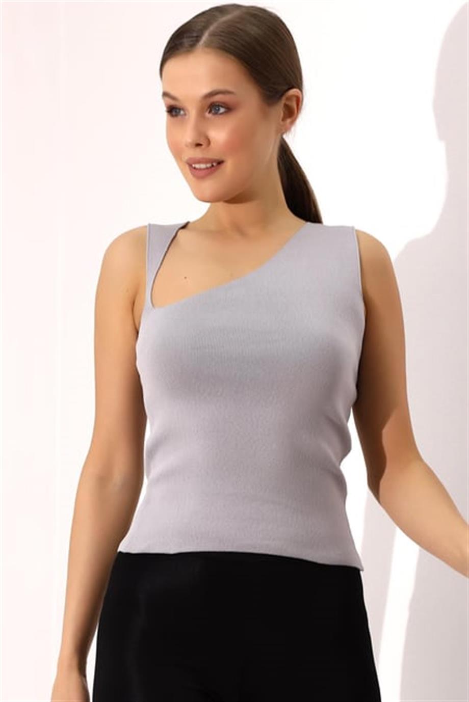 Yarım V Triko Atlet Bluz 1512