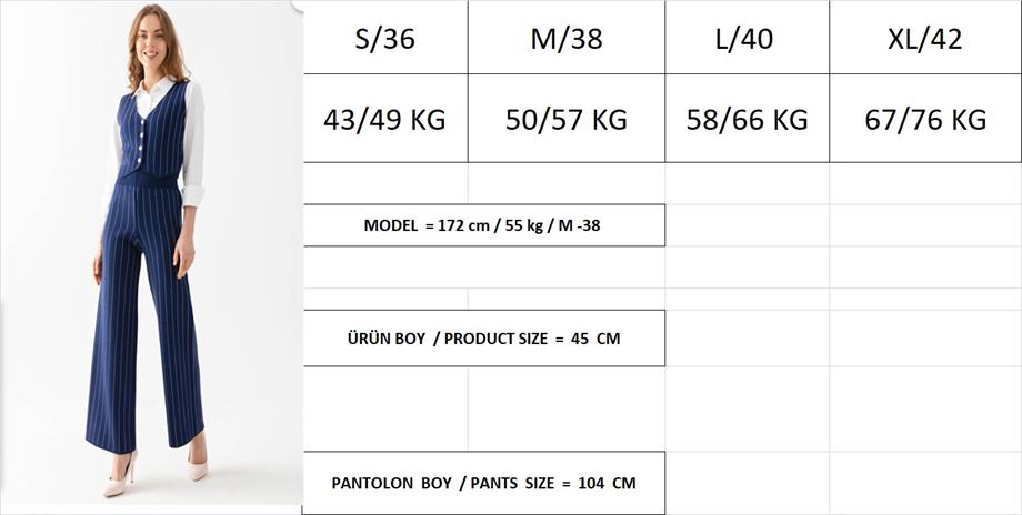 Yelek Pantolon Alt Üst Triko Takım 12411