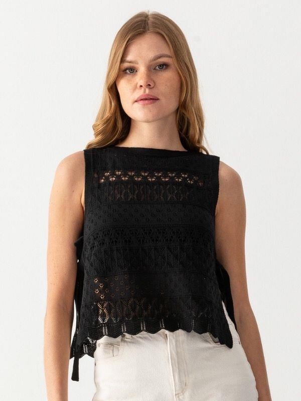 Ajurlu Süveter Triko Panço 171710