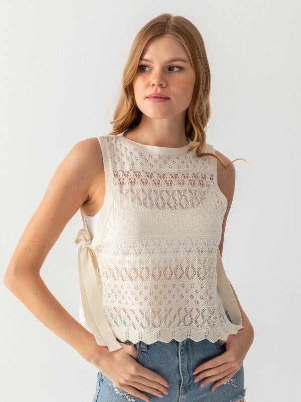 Ajurlu Süveter Triko Panço 171710