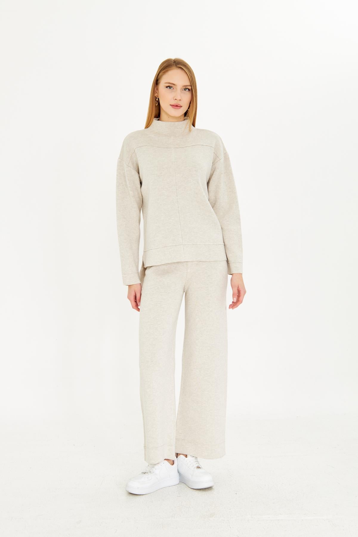 Kadın  Düz Oversize Alt Üst Takım 1308